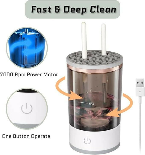 Automatic Cosmetic Brush Cleaner Spinner